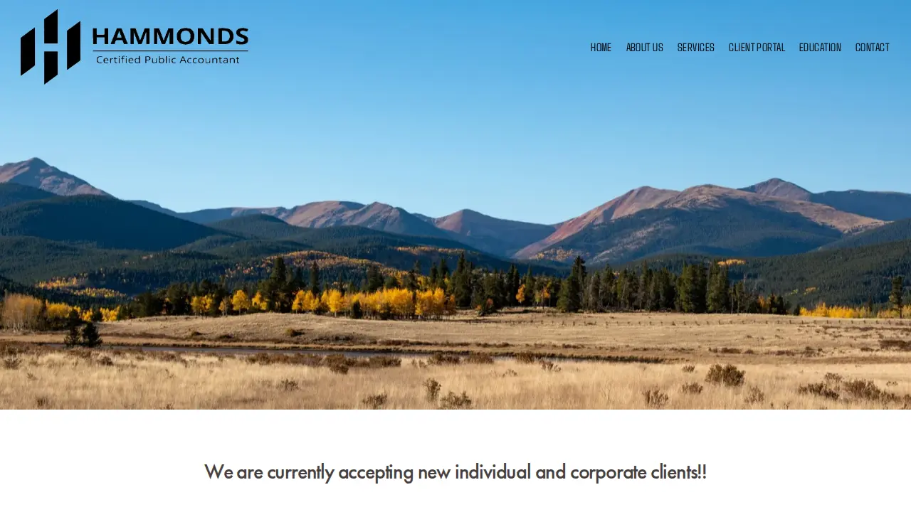 Hammonds & Associates, CPAs page