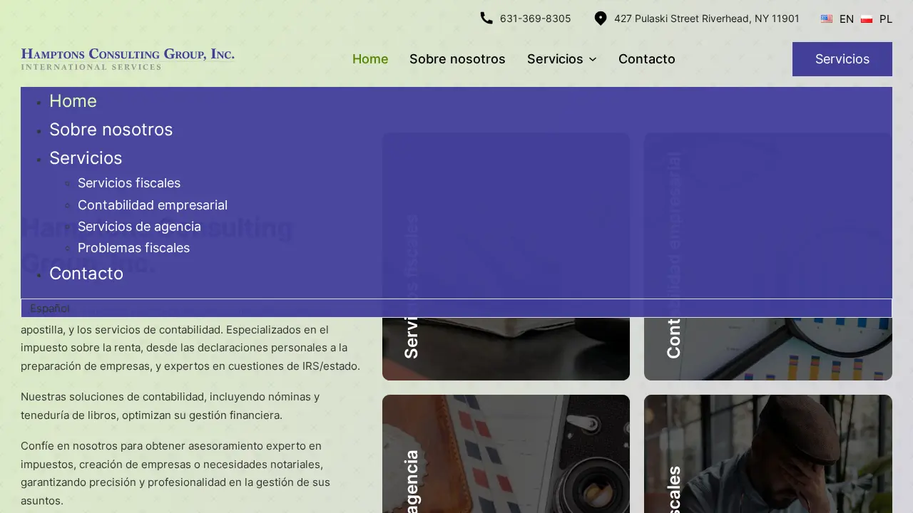 Hamptons Consulting Group Inc. - Polska Agencja Podatki Nowy Jork page