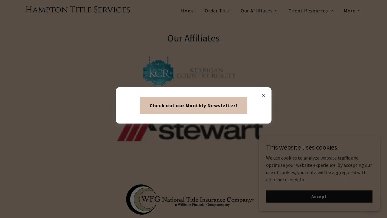 Hampton Title Services page