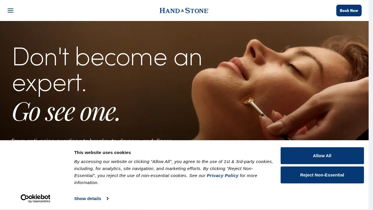 Hand & Stone Massage and Facial Spa page
