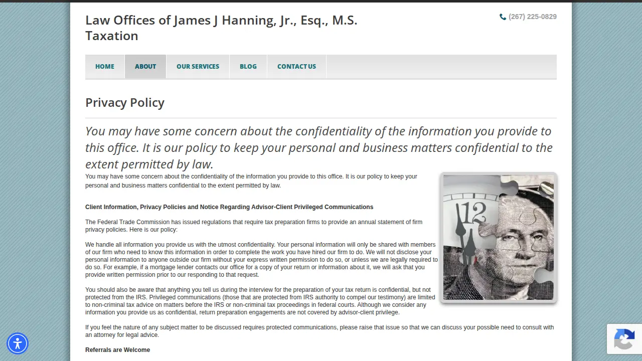 Hanning Law Associates, PC page