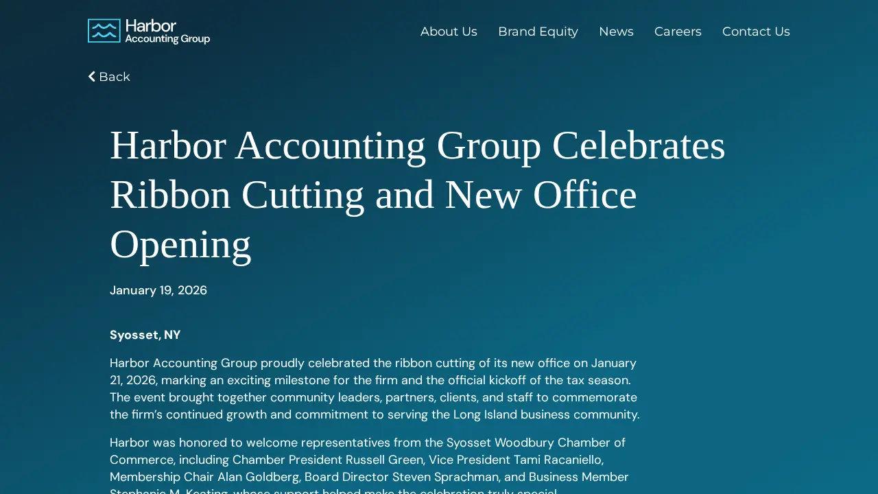 Harbor Accounting Group page