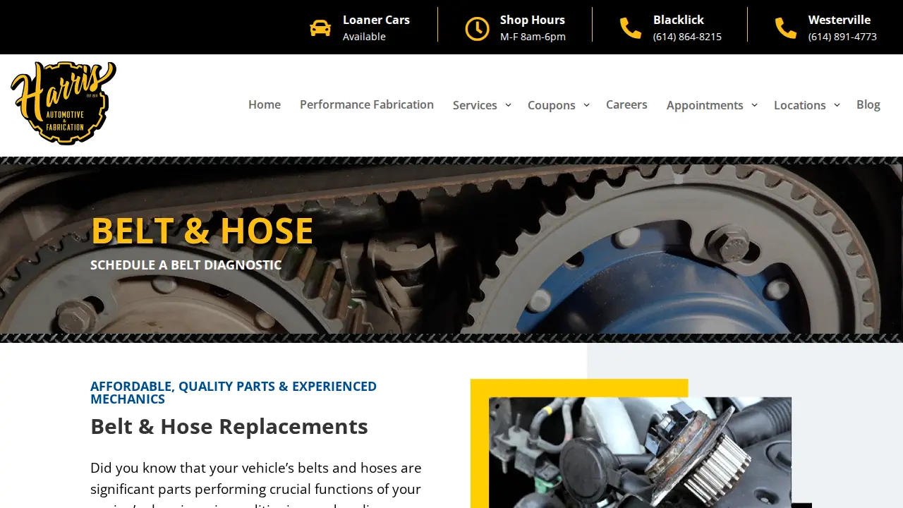 Harris Automotive page