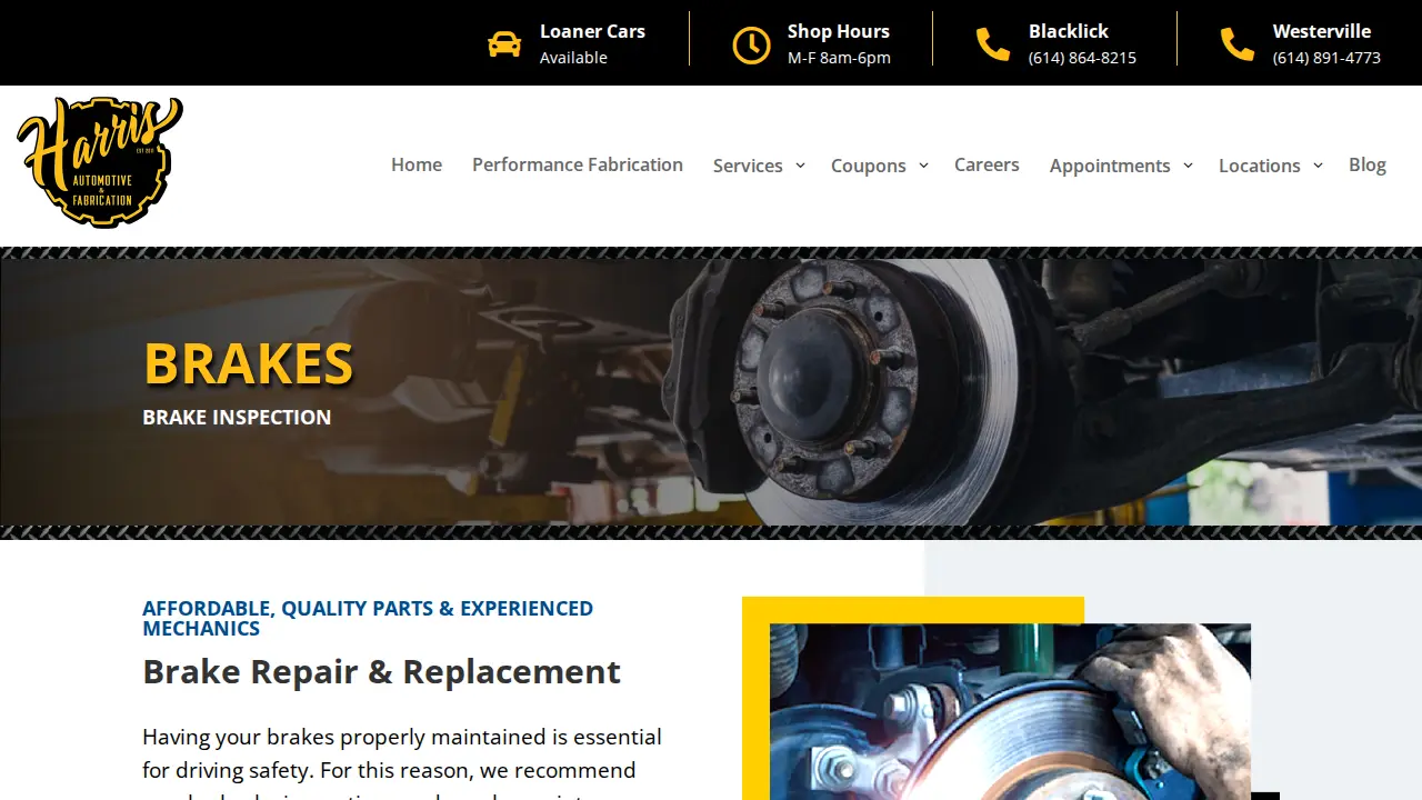 Harris Automotive page