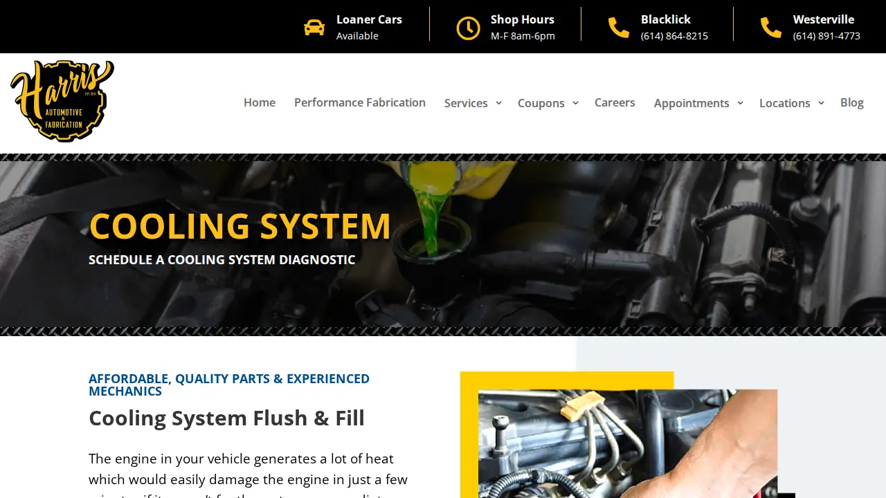 Harris Automotive page