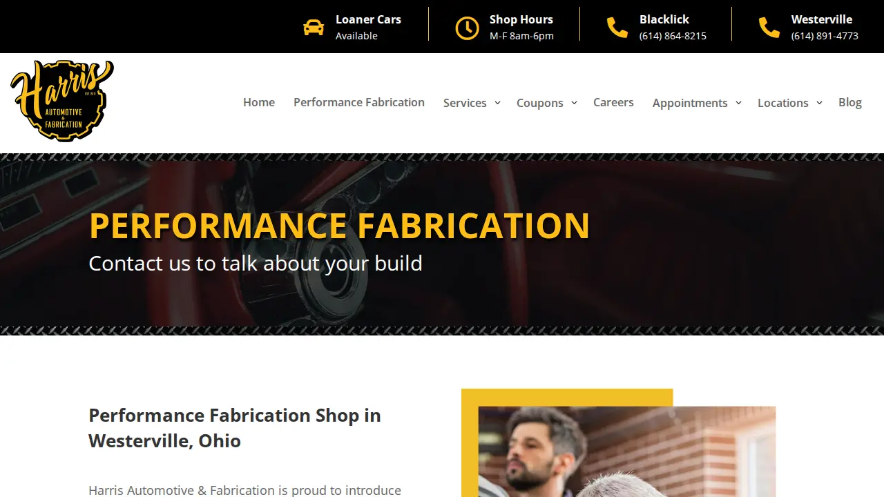 Harris Automotive page