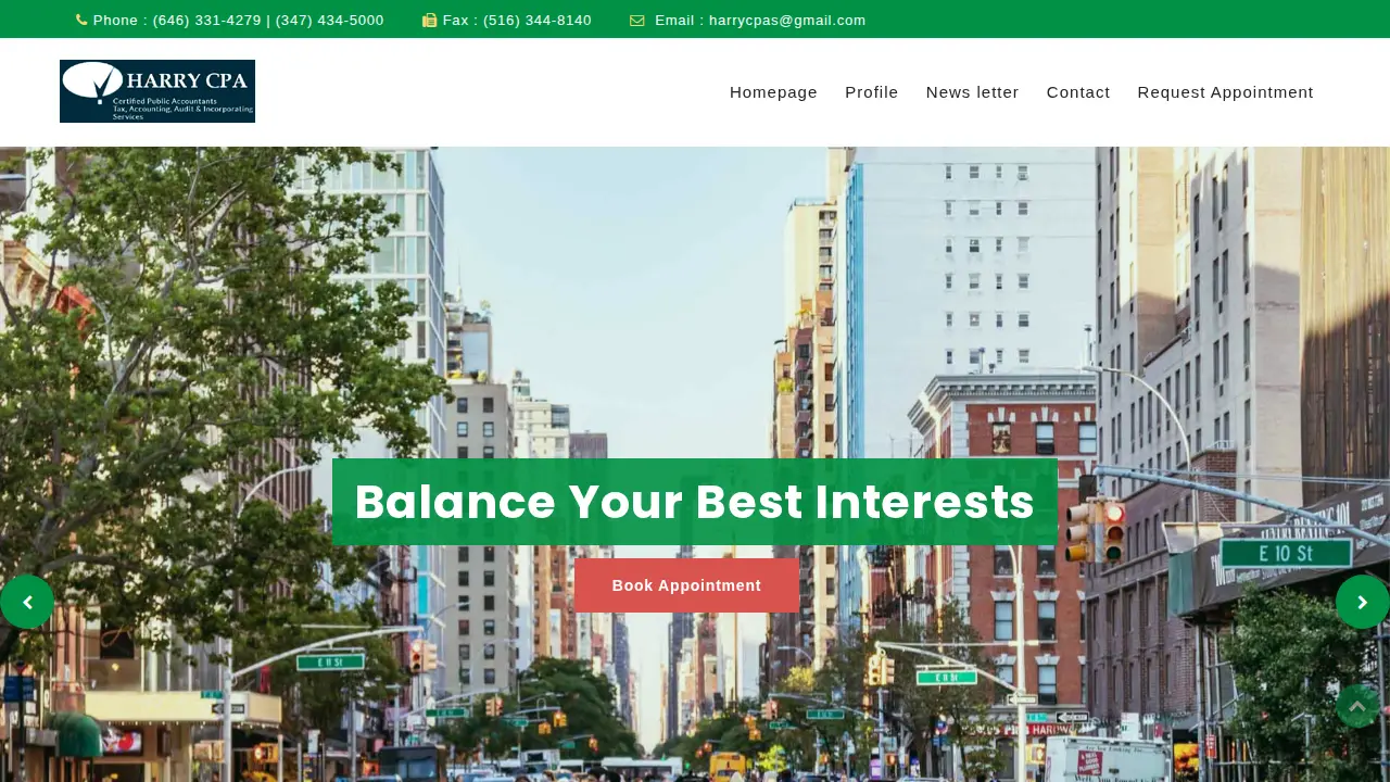 Harry CPA page