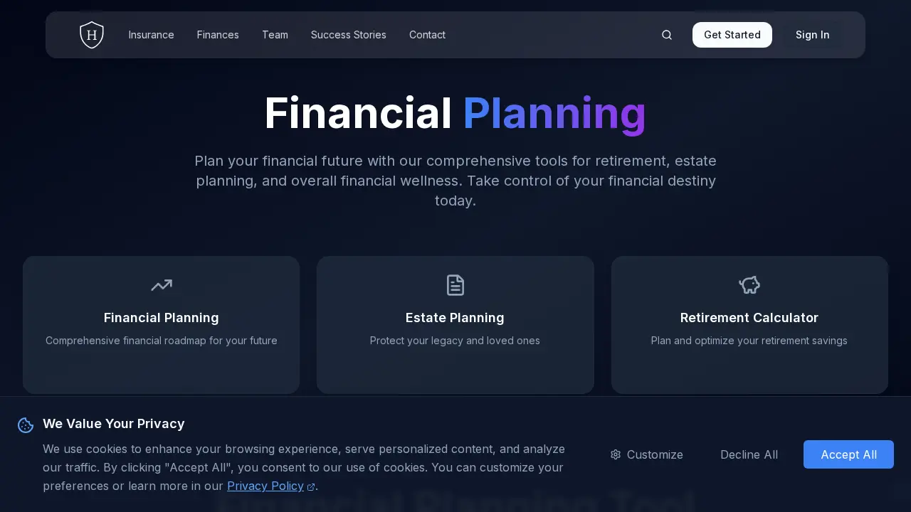 Hawkins Insurance Group page