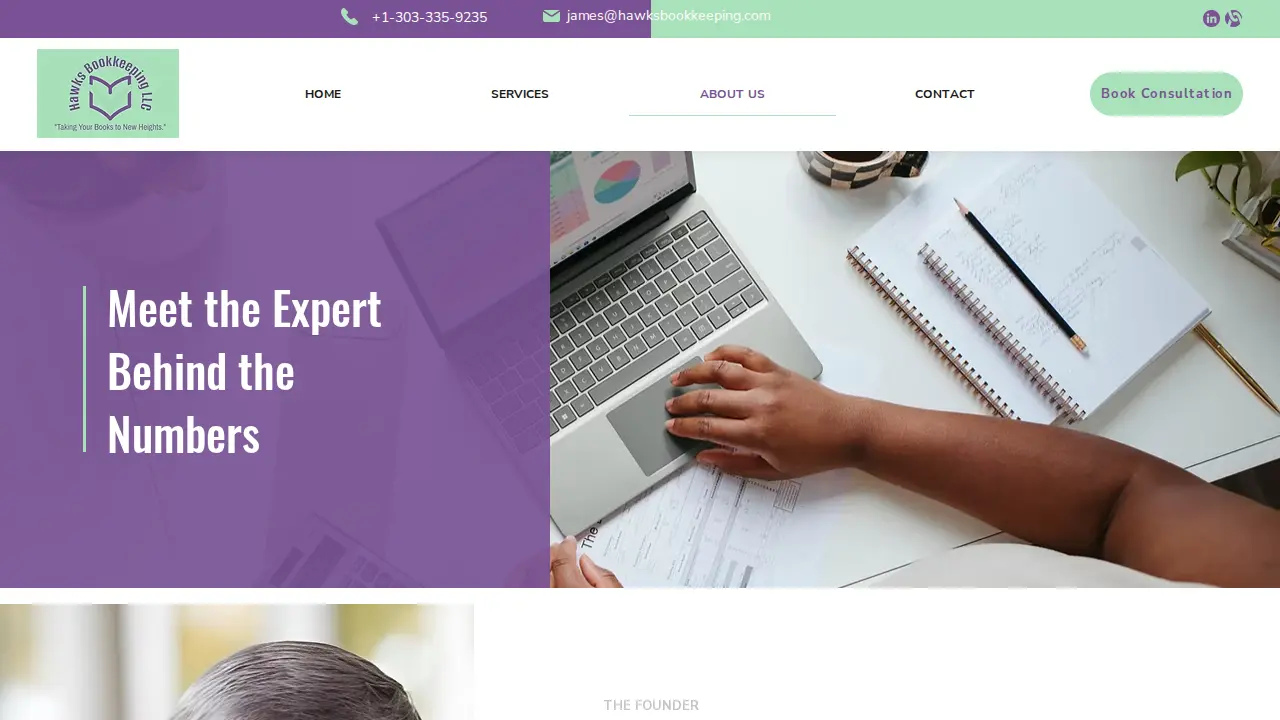 Hawks Bookkeeping LLC page