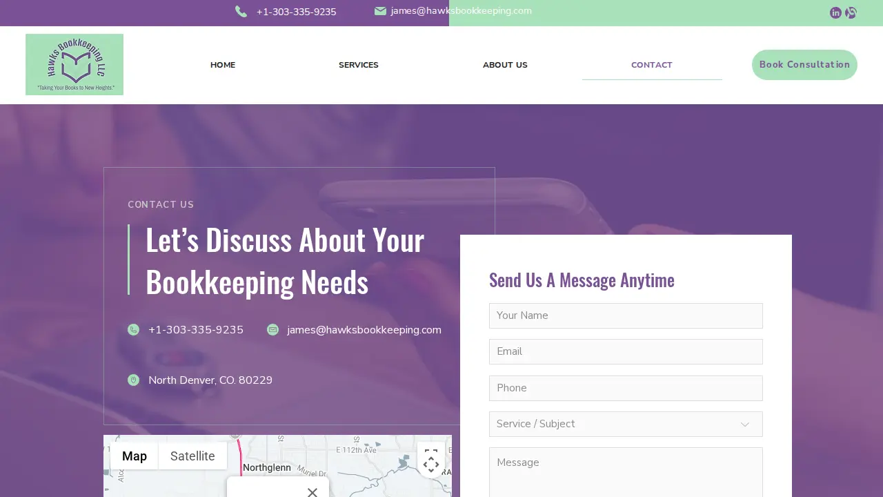 Hawks Bookkeeping LLC page