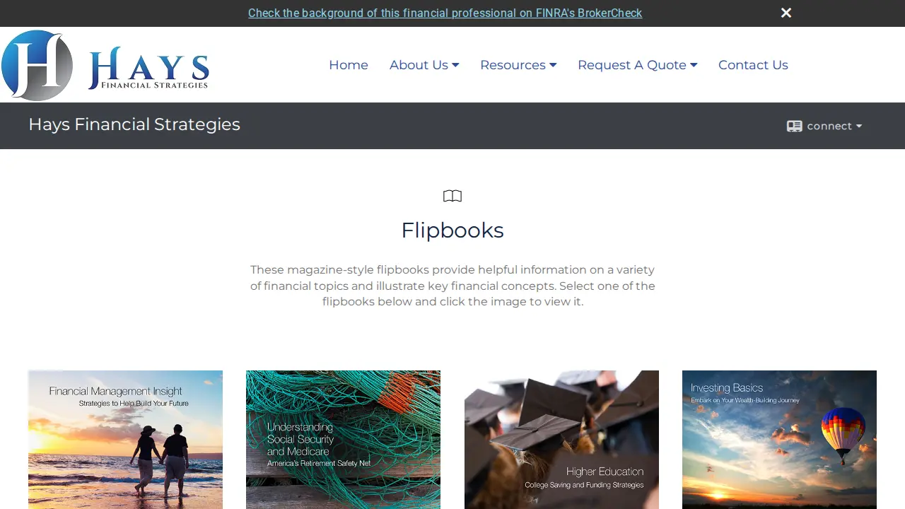 Hays Financial Strategies page