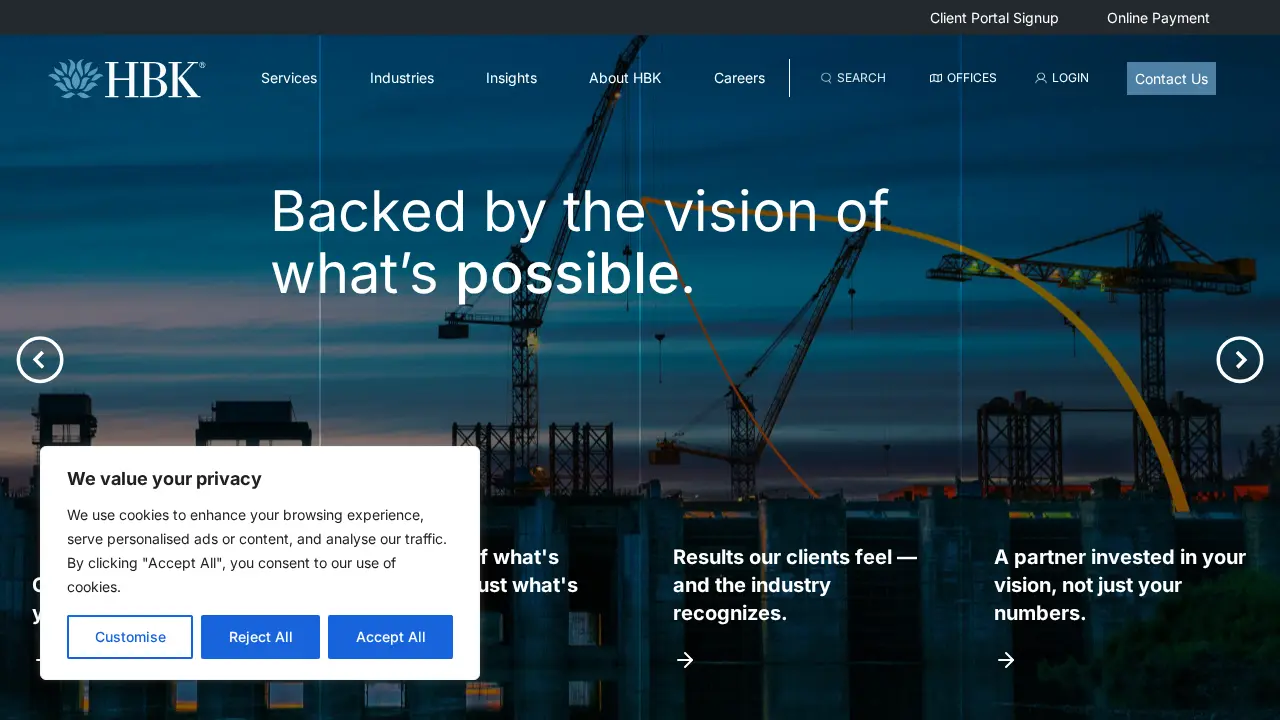 HBK CPAs & Consultants page