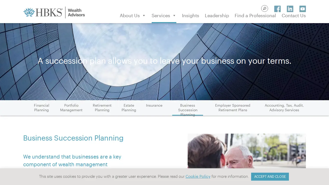 HBKS Wealth Advisors page
