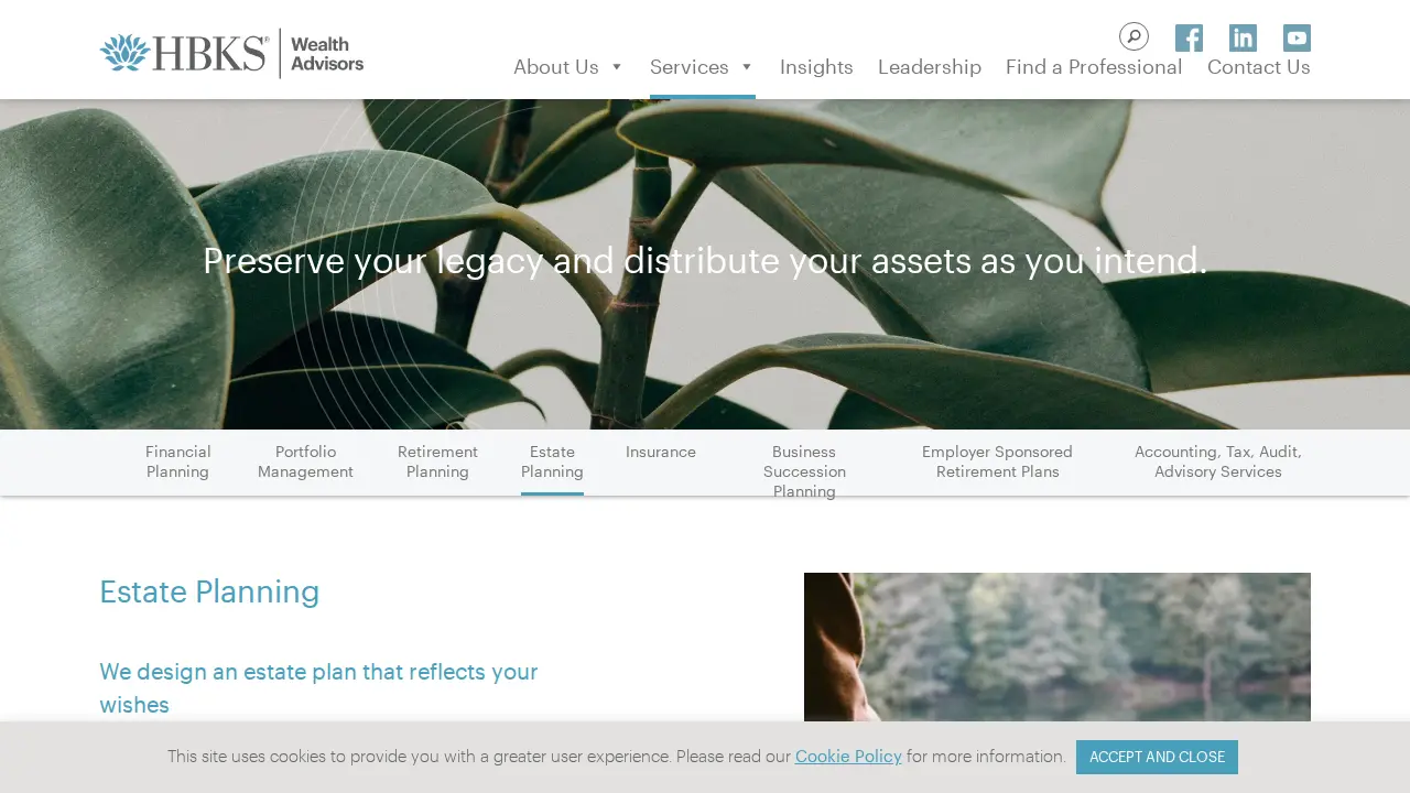HBKS Wealth Advisors page