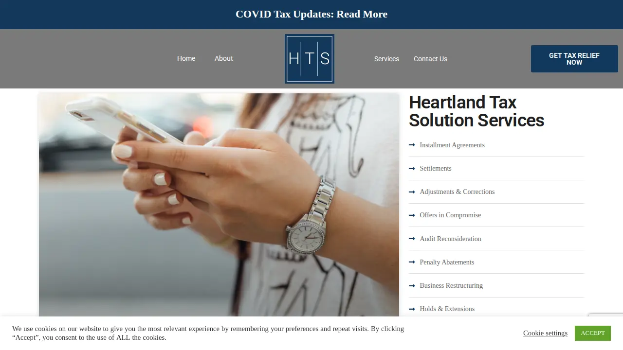 Heartland Tax Solutions page