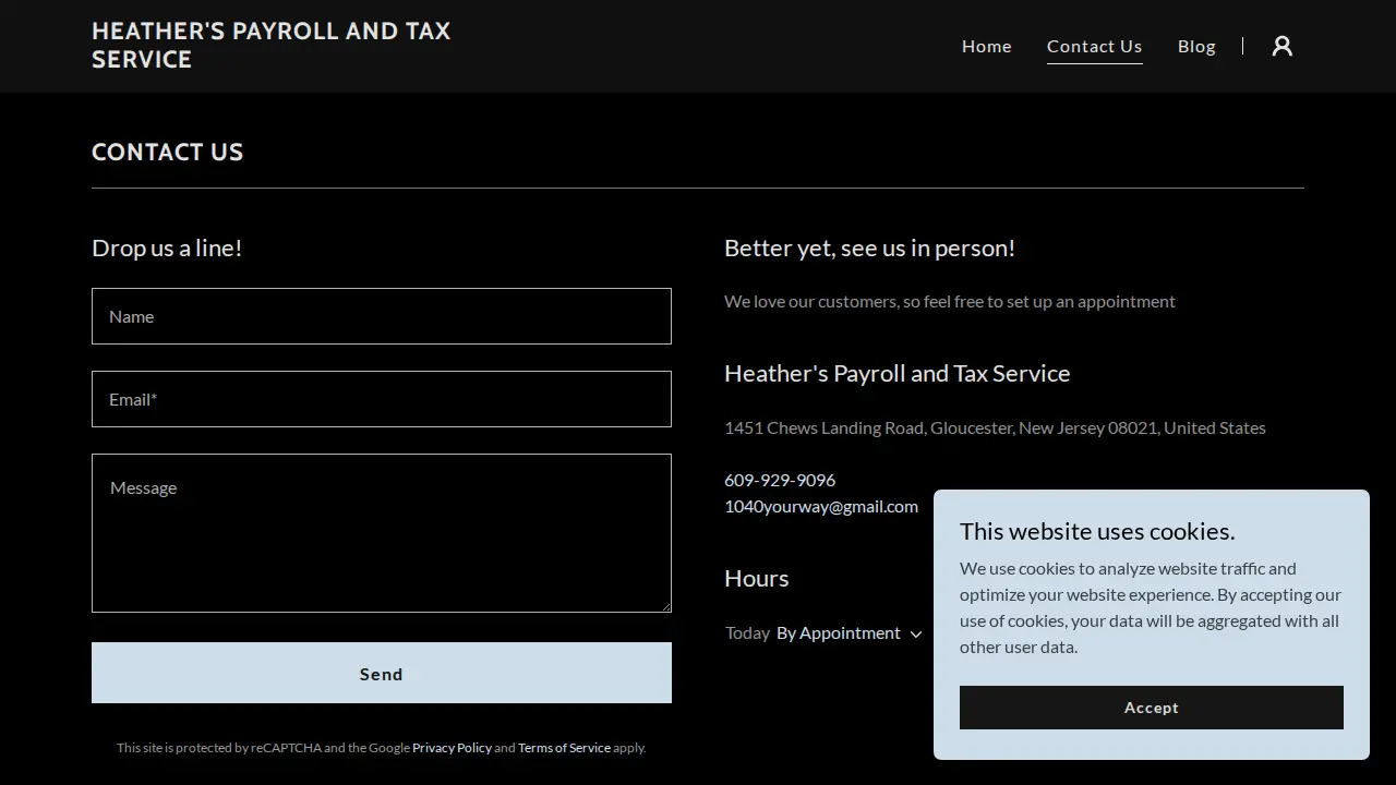 Payroll and Taxes by Heather page