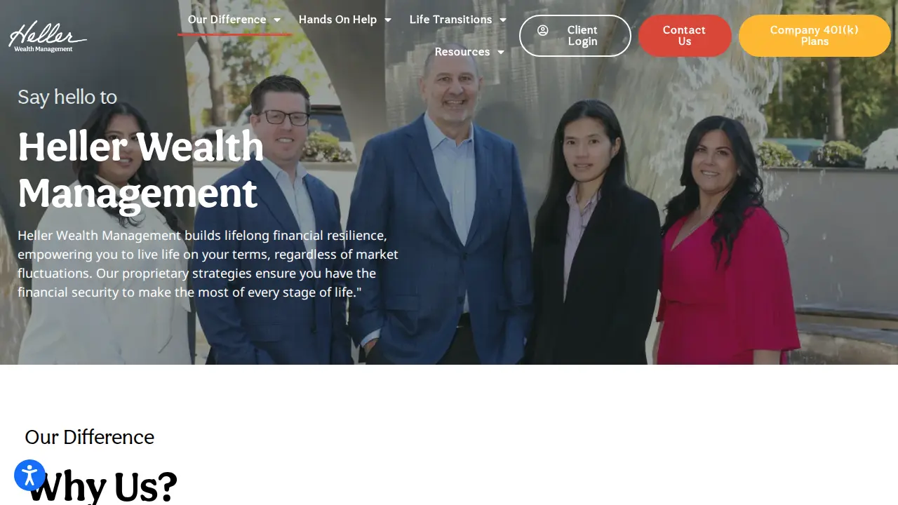 Heller Wealth Management page