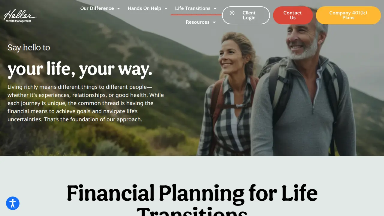 Heller Wealth Management page