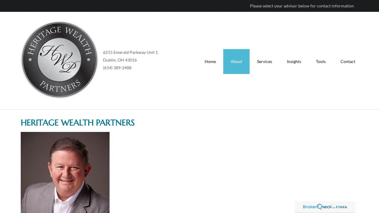Heritage Wealth Partners page