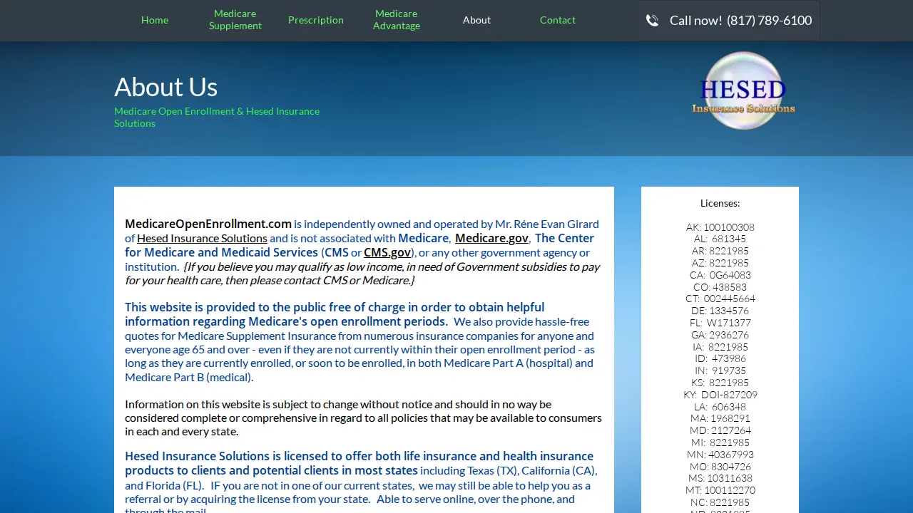 Hesed Insurance Solutions page