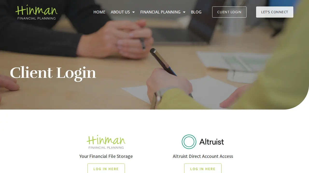 Hinman Financial Planning, Inc. page