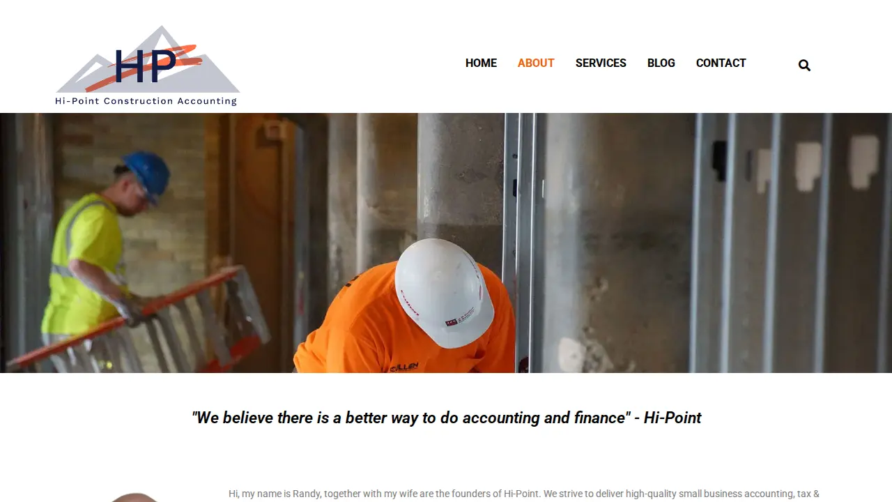 Hi-Point Construction Accounting page