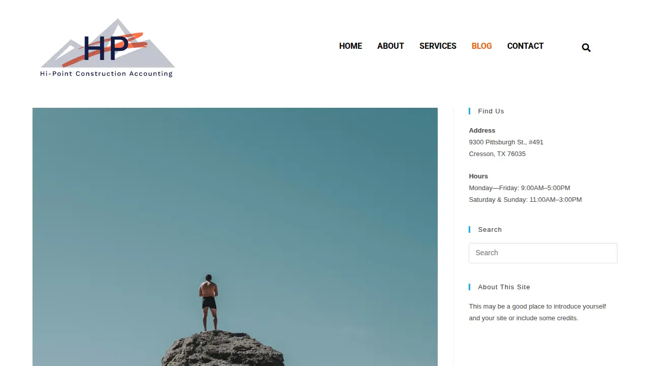 Hi-Point Construction Accounting page