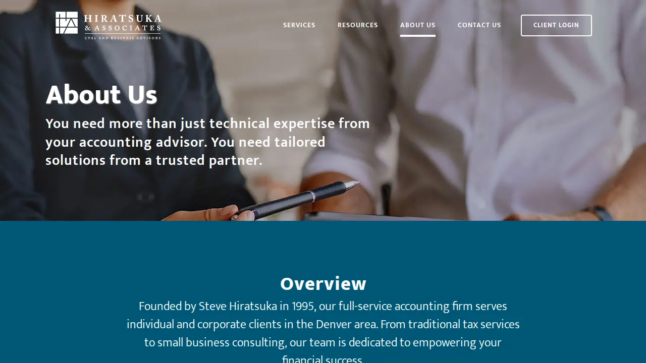 Hiratsuka & Associates, LLP page