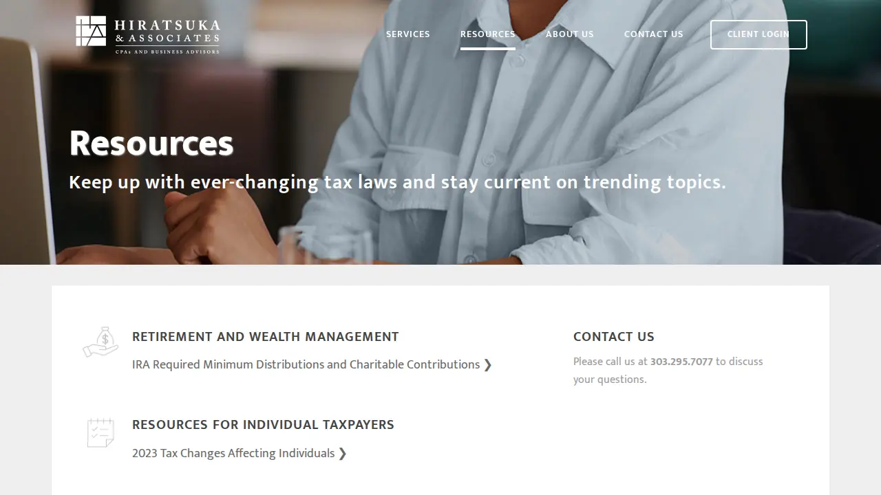 Hiratsuka & Associates, LLP page