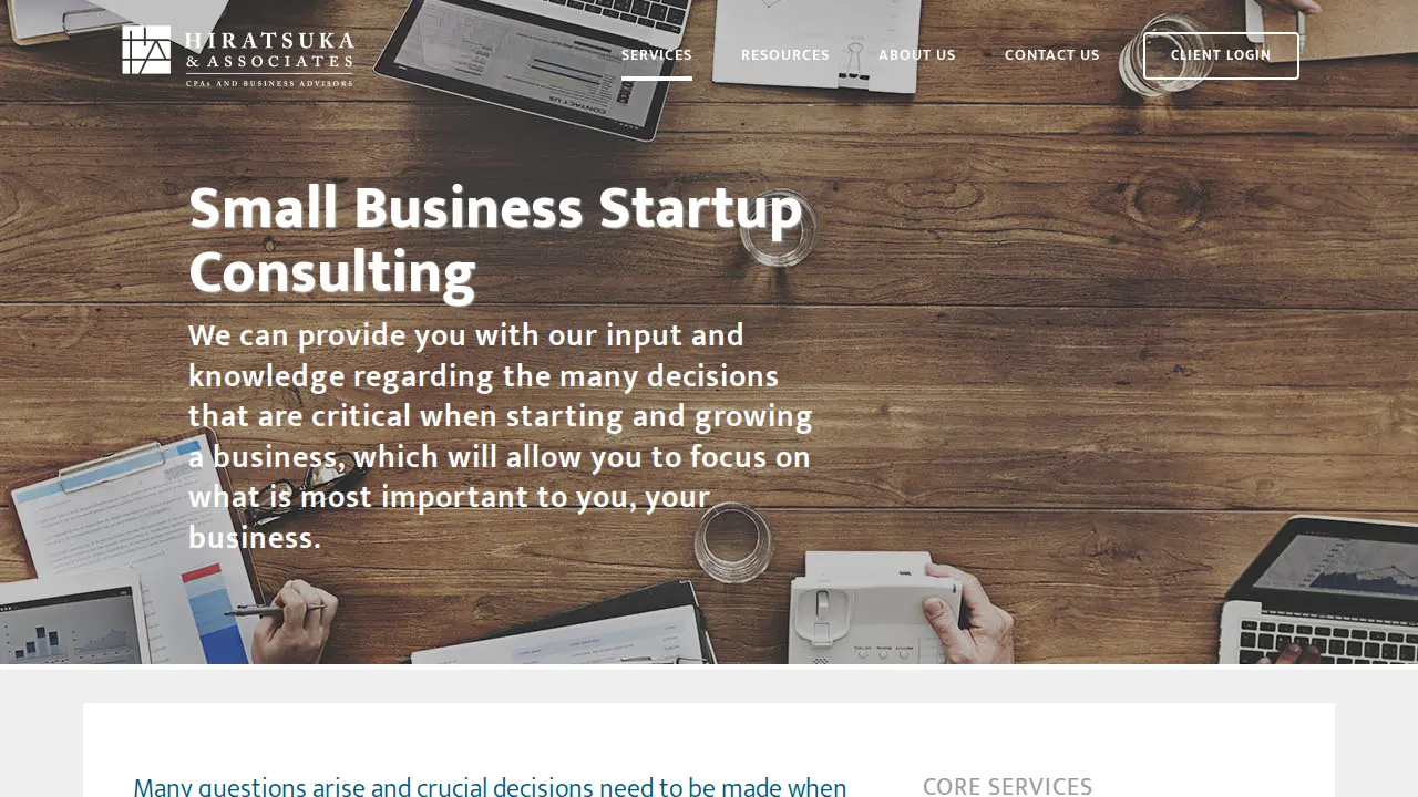 Hiratsuka & Associates, LLP page