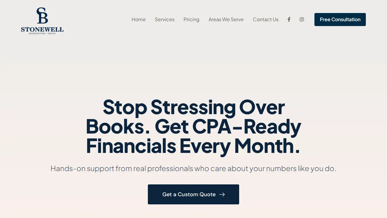 Stonewell Bookkeeping® Denver page