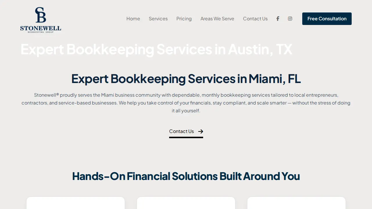 Stonewell Bookkeeping® Denver page