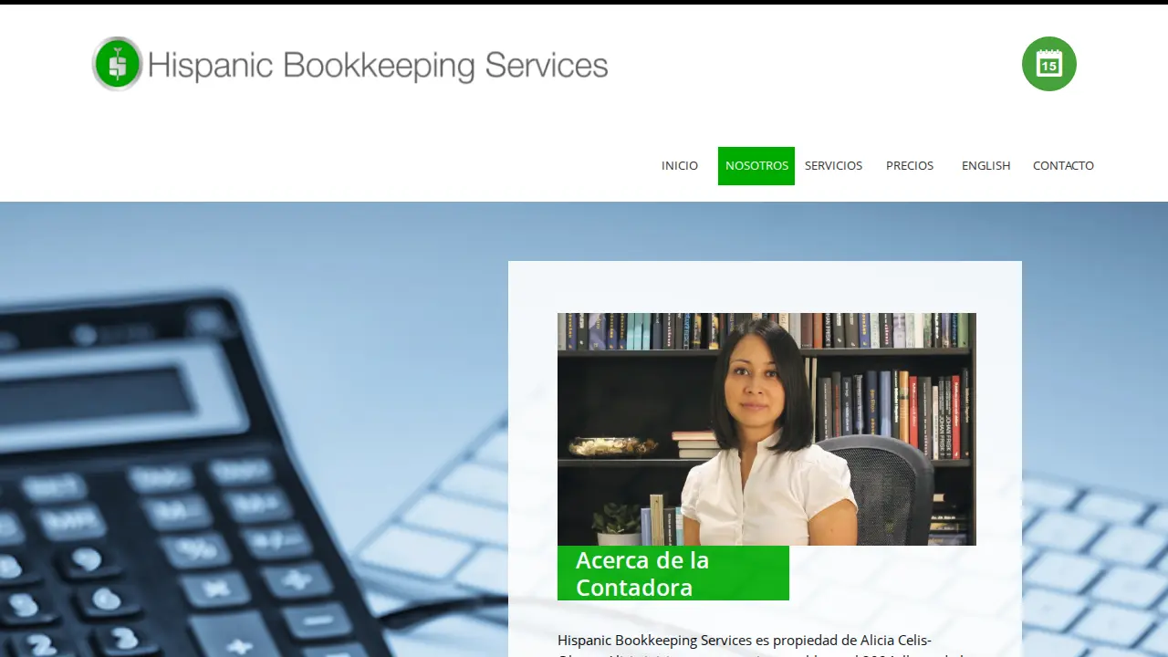 Hispanic Bookkeeping Services page