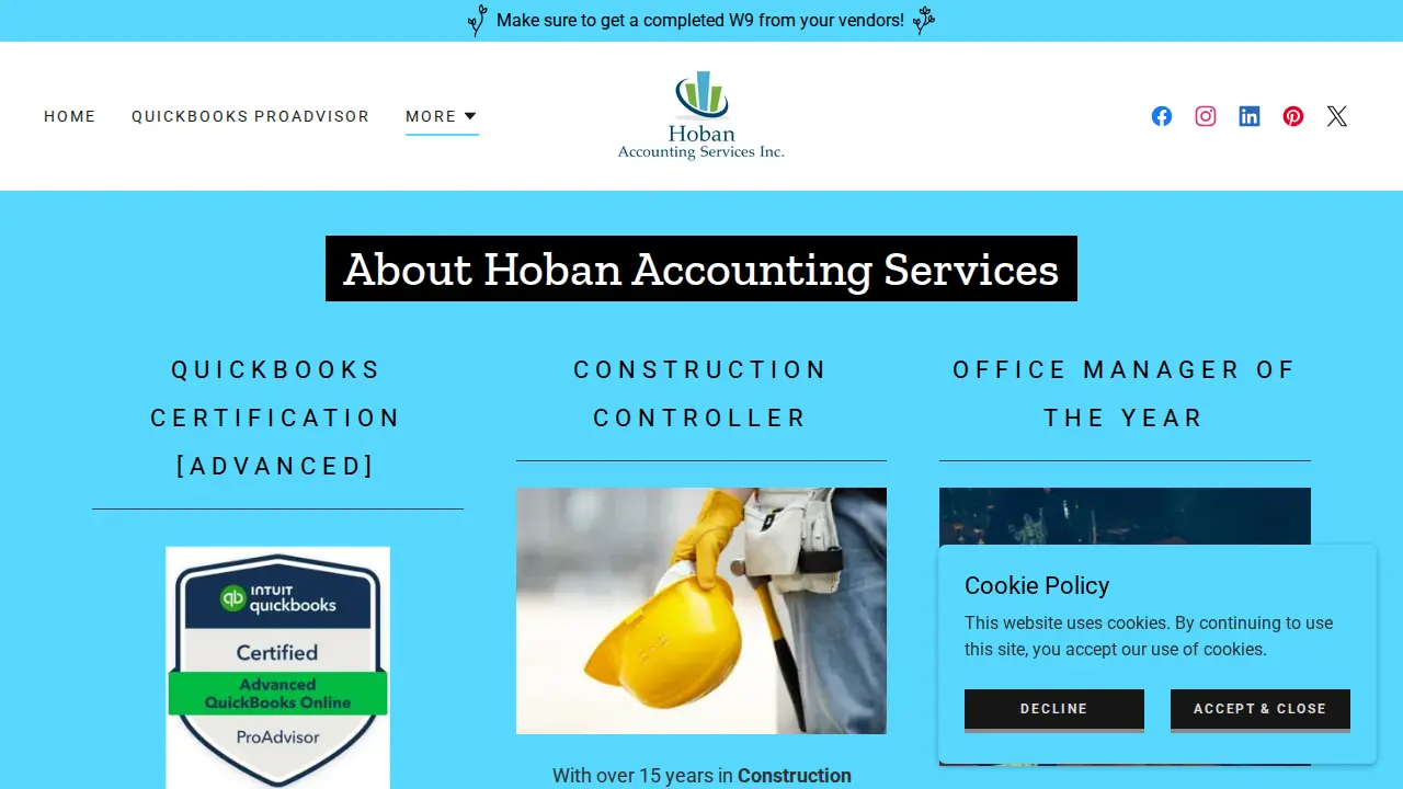 Hoban Accounting Services Inc. page