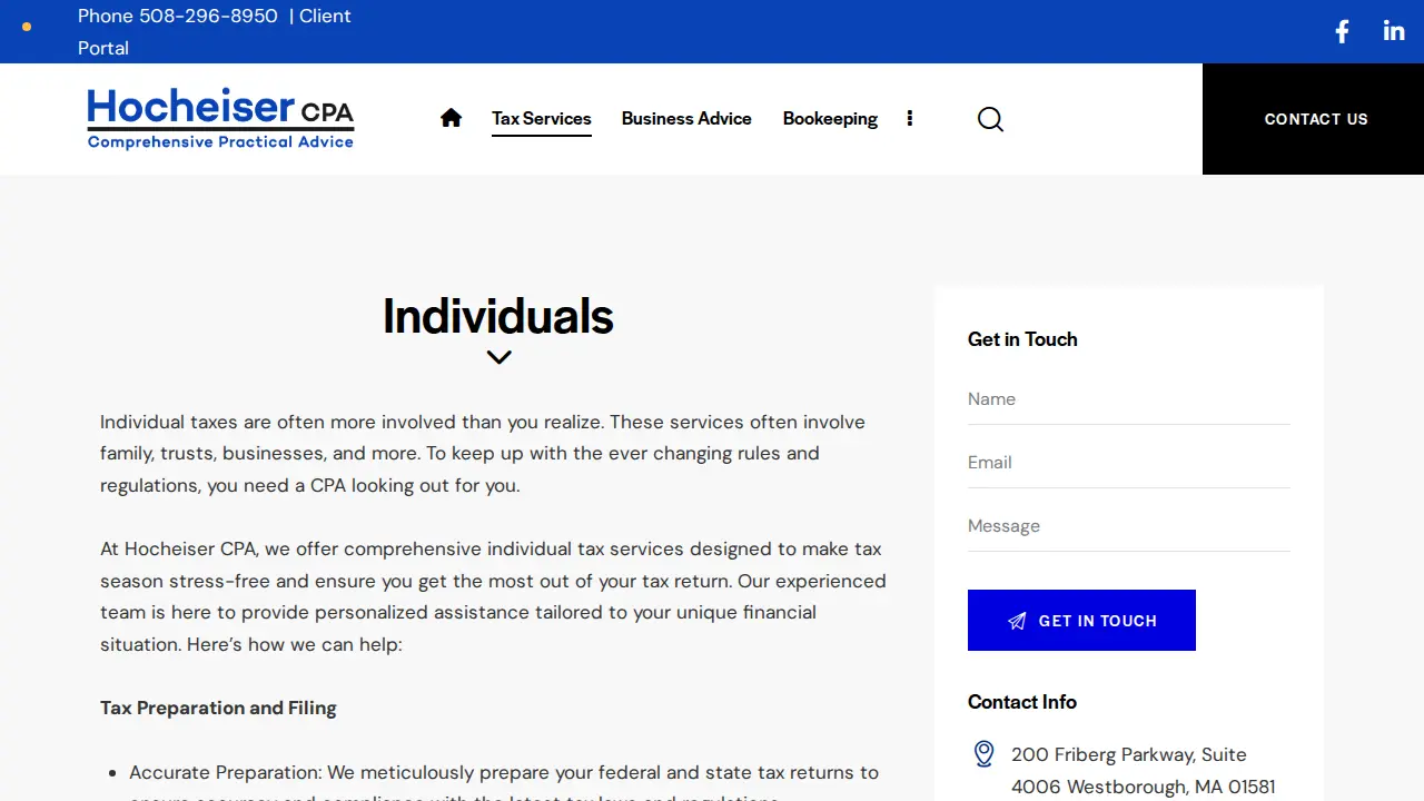 Hocheiser CPA page