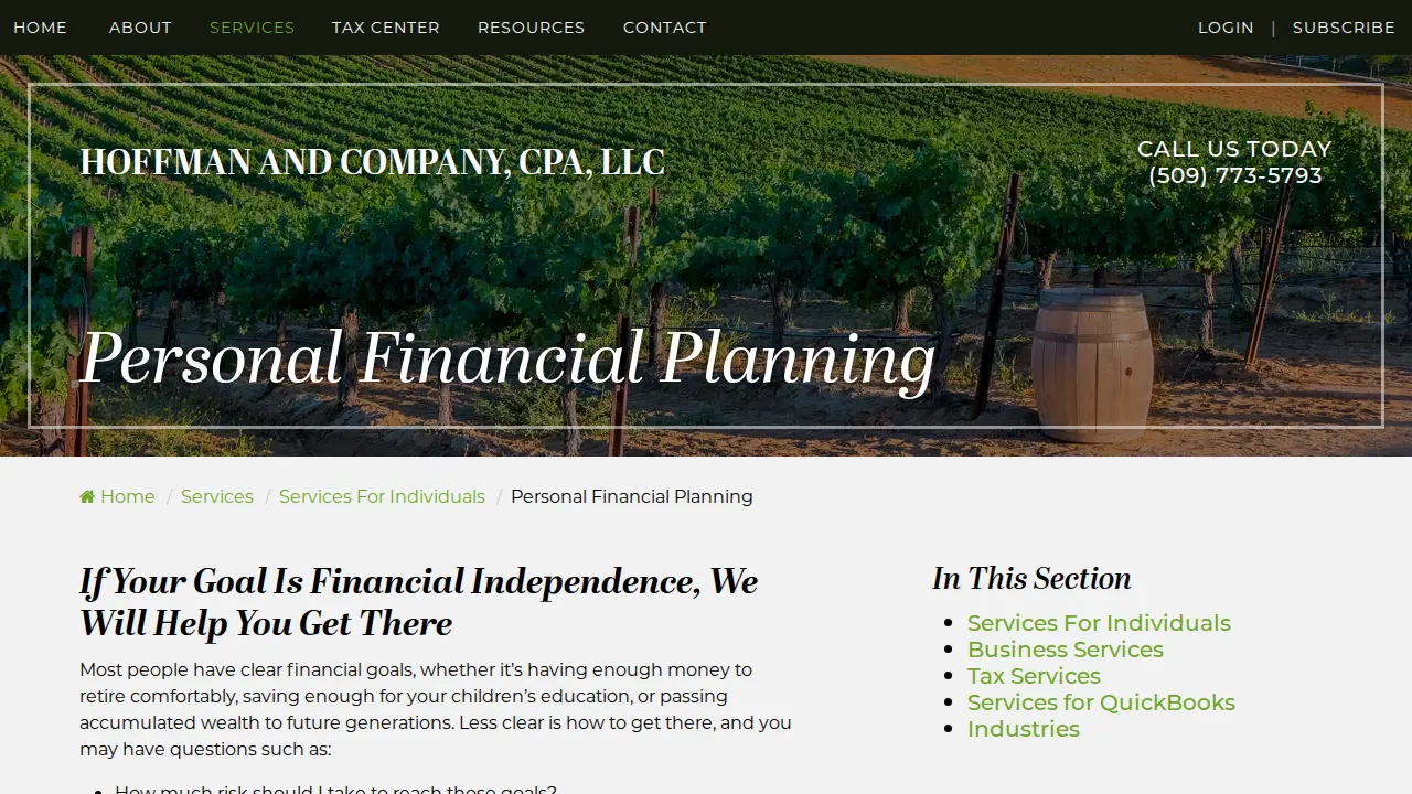 Hoffman & Company CPA LLC page