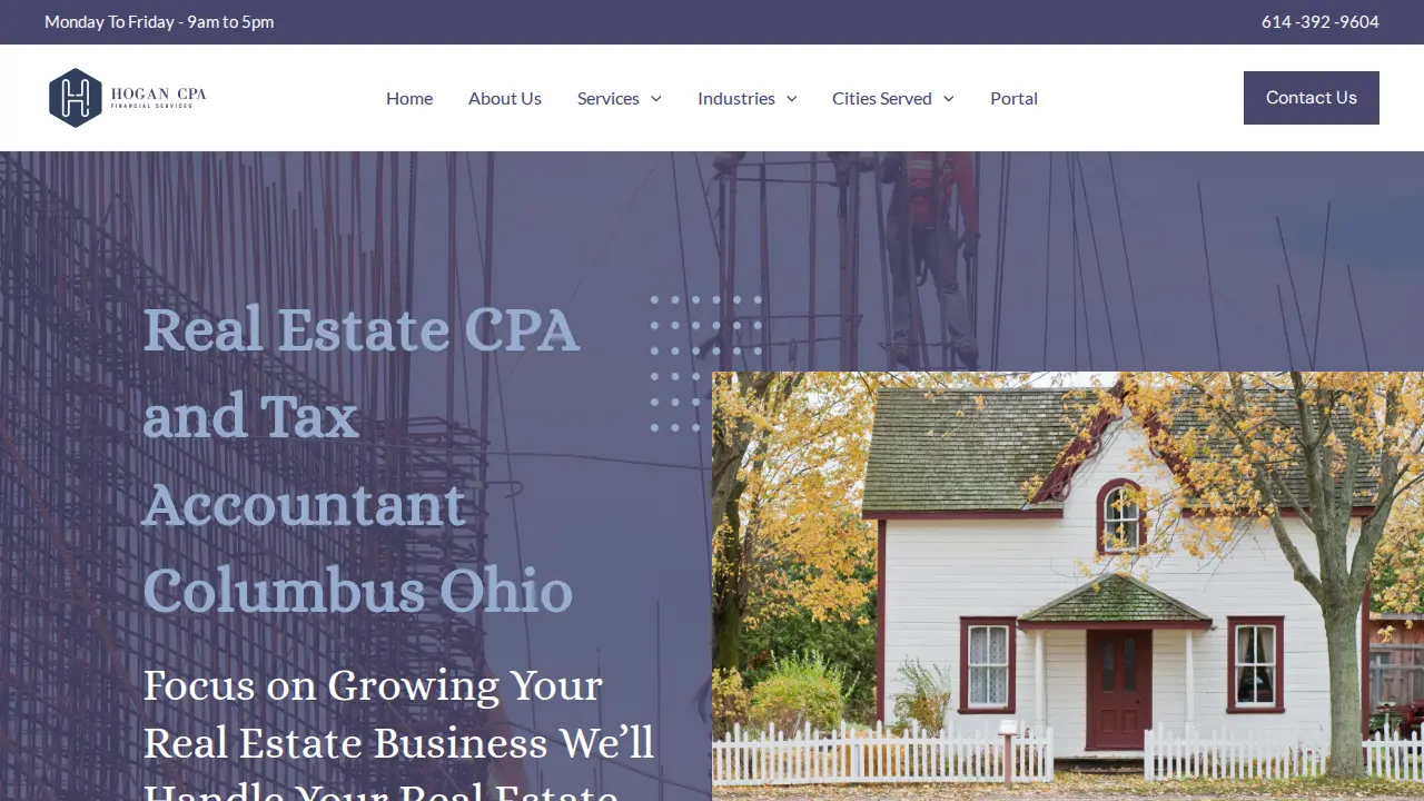 Hogan CPA Financial Services page