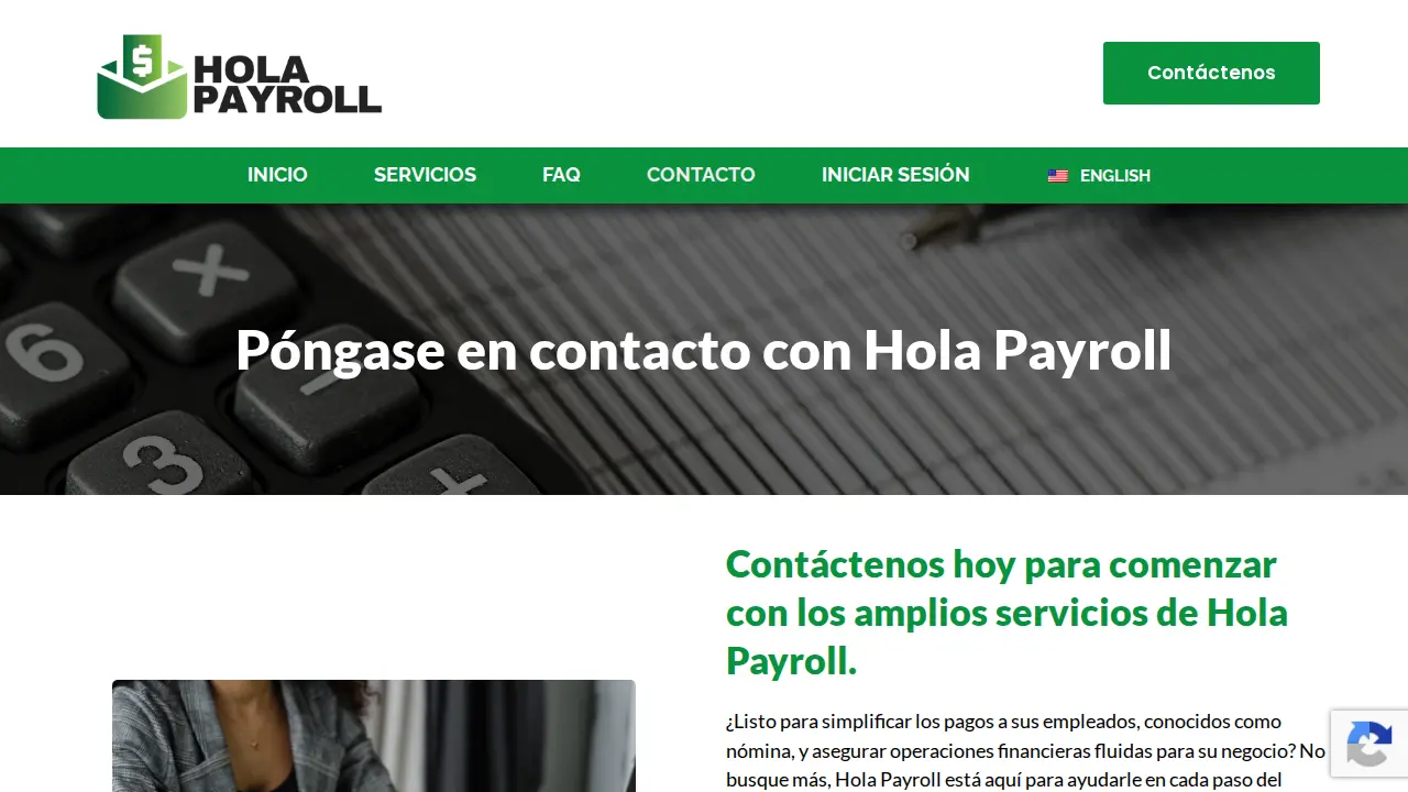 Hola Payroll page