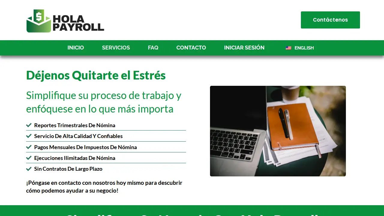 Hola Payroll page