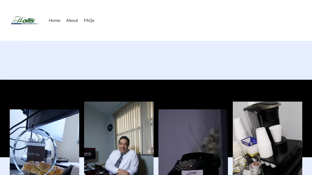 Hollis Tax page