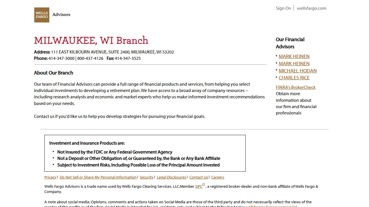 Wells Fargo Advisors