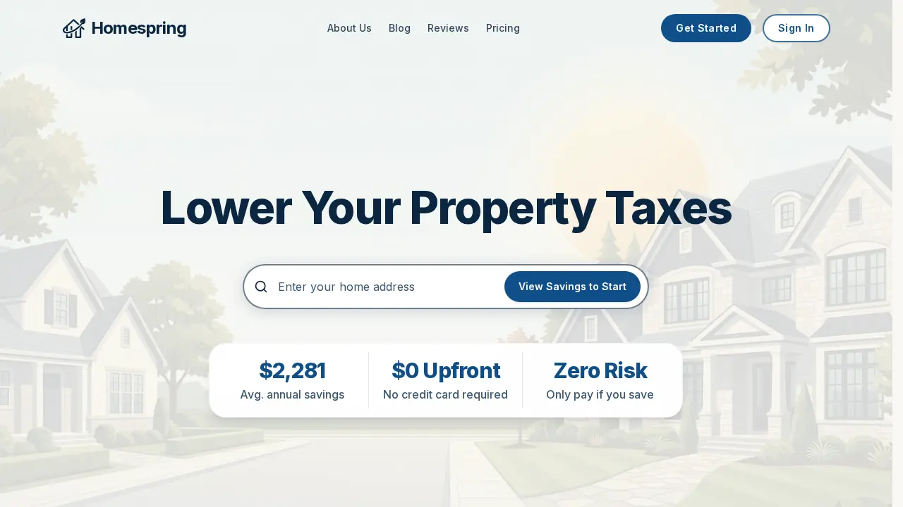 Homespring website