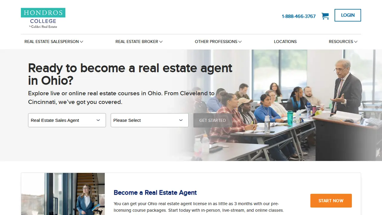 Hondros College of Business website