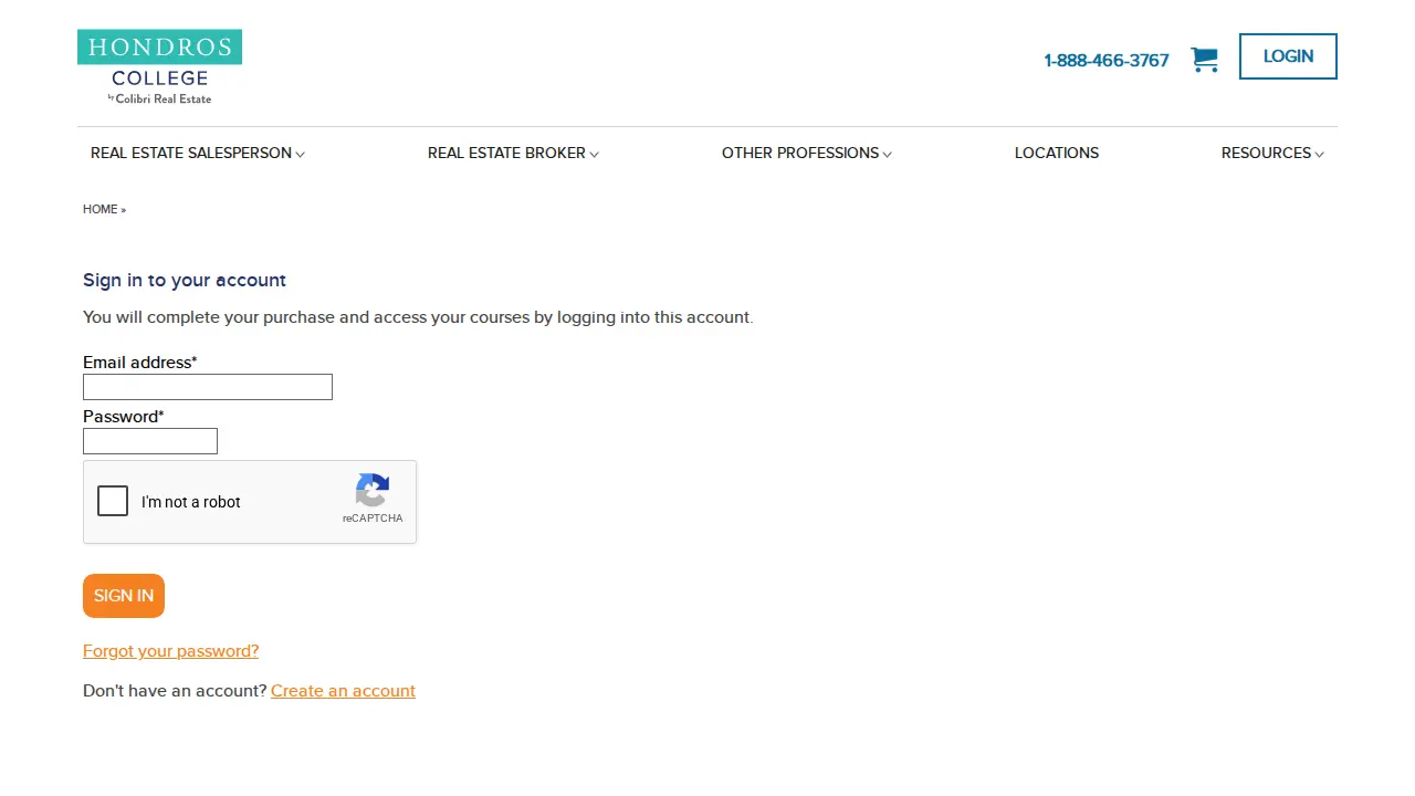 Hondros College of Business page