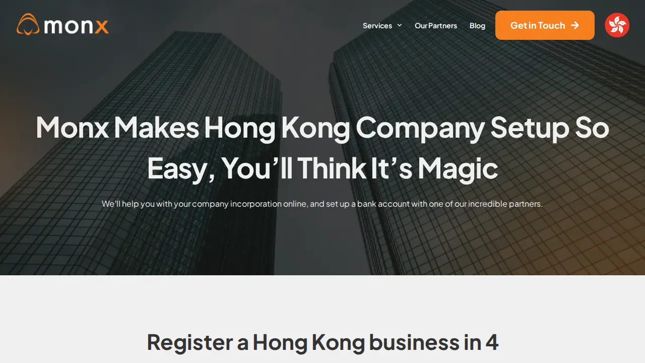 Monx Hong Kong page