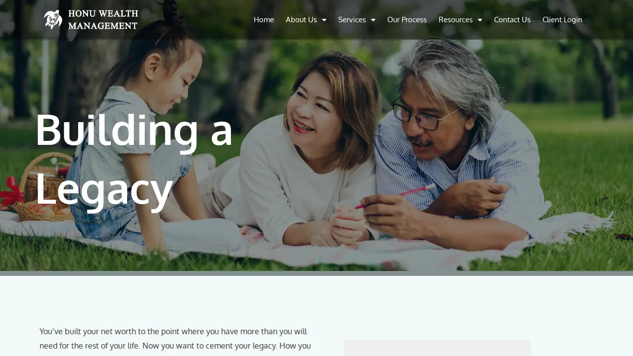 Honu Wealth Management page