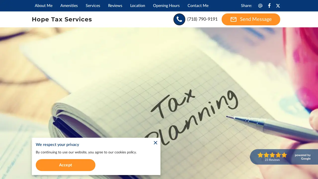 Hope Tax Services page