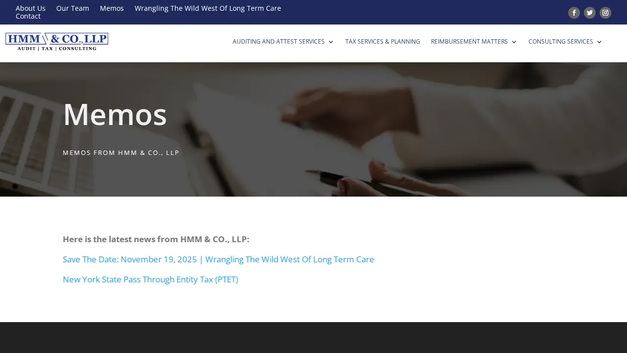 HMM & CO., LLP page