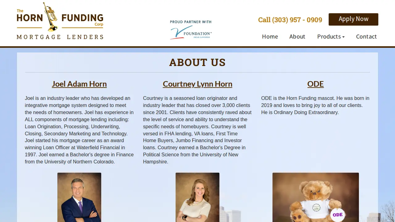 The Horn Funding Corp page