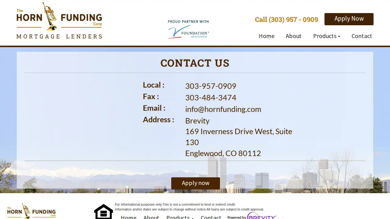 The Horn Funding Corp page